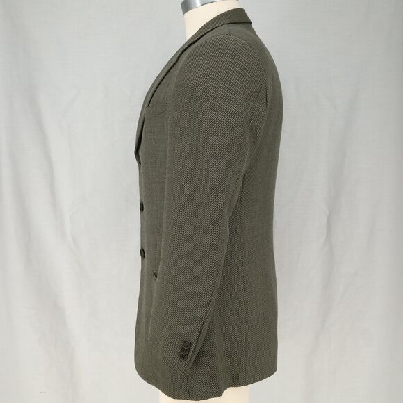 Mani Sport Coat Mens 40S Taupe Brown Wool Mens Jacket 3 Button Saks Fifth Ave - Picture 16 of 16